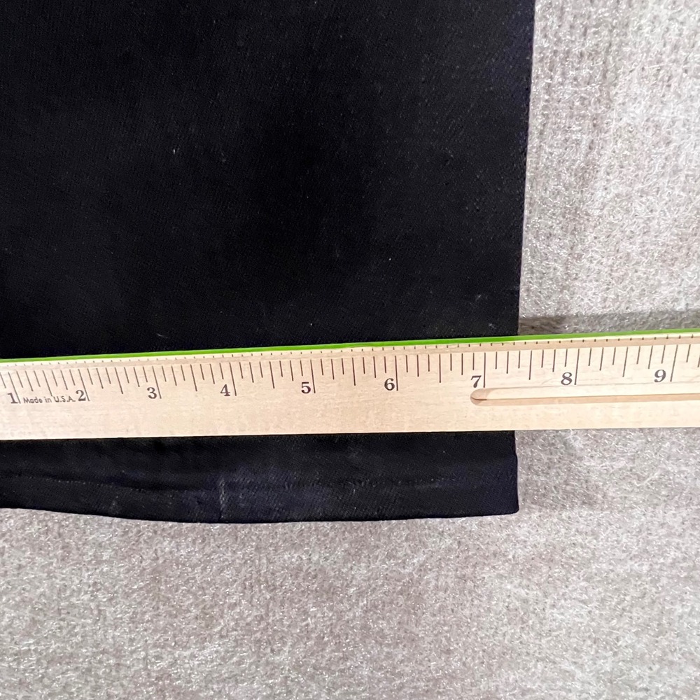 DENIM BY VICTORIA BECKHAM Black Cotton Blend Straight Leg Jeans Women Sz 28 READ - Picture 11 of 14